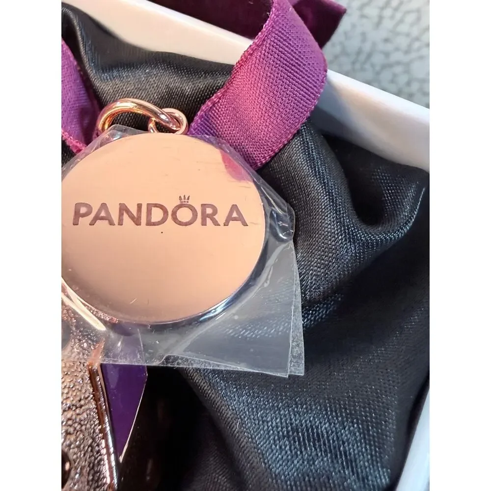 Pandora 2020 Christmas Gift Ornament Charm Holder Rose Gold Bauble